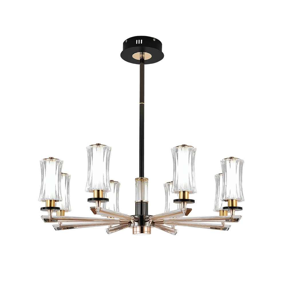 Люстра на штанге Indigo GRANDIOSO 13038/8R Black V000186L