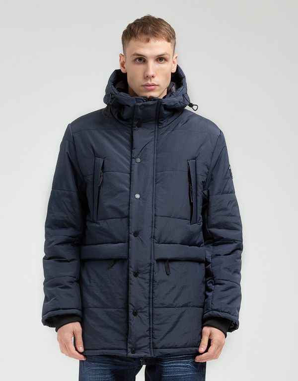 Куртка We Don’t Care Long Puffer Jacket Navy - фото 1