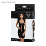 Платье с заклепками Glossy, wetlook, цвет чёрный,  L