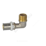 Угольник МП латунь никель пресс Дн 16х3/4"х90гр НР ГОСТ 32415-2013 8006 Aquasfera 8006-02