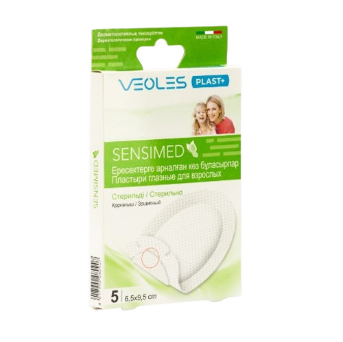 Veoles Sensimed пластыри глазн для взросл №5 штрихкод 8017990080907.