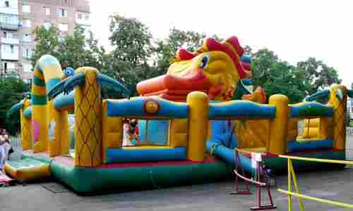 Надувной батут "Мульти-сафари-утка"