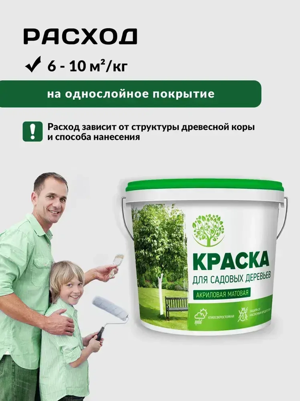 PANORAMA Краска для Садовых деревьев акриловая 1,2 кг