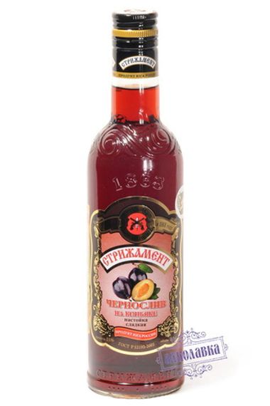 Настойка Стрижамент Чернослив на коньяке сладкая 0.5л 25%