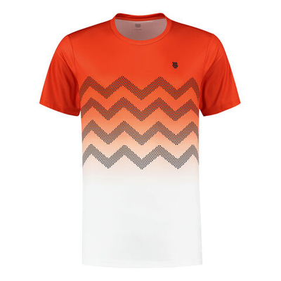 Мужское теннисное поло K-Swiss Hypercourt Print Crew 2 T-Shirt Men - Multicoloured