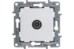 Розетка TV Legrand Etika проходная белая 25655