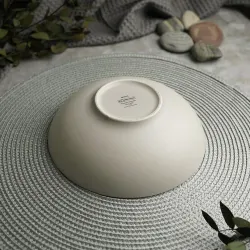 Салатник 1000 мл d 21 см h6,1 см Light Grey Noble [6]