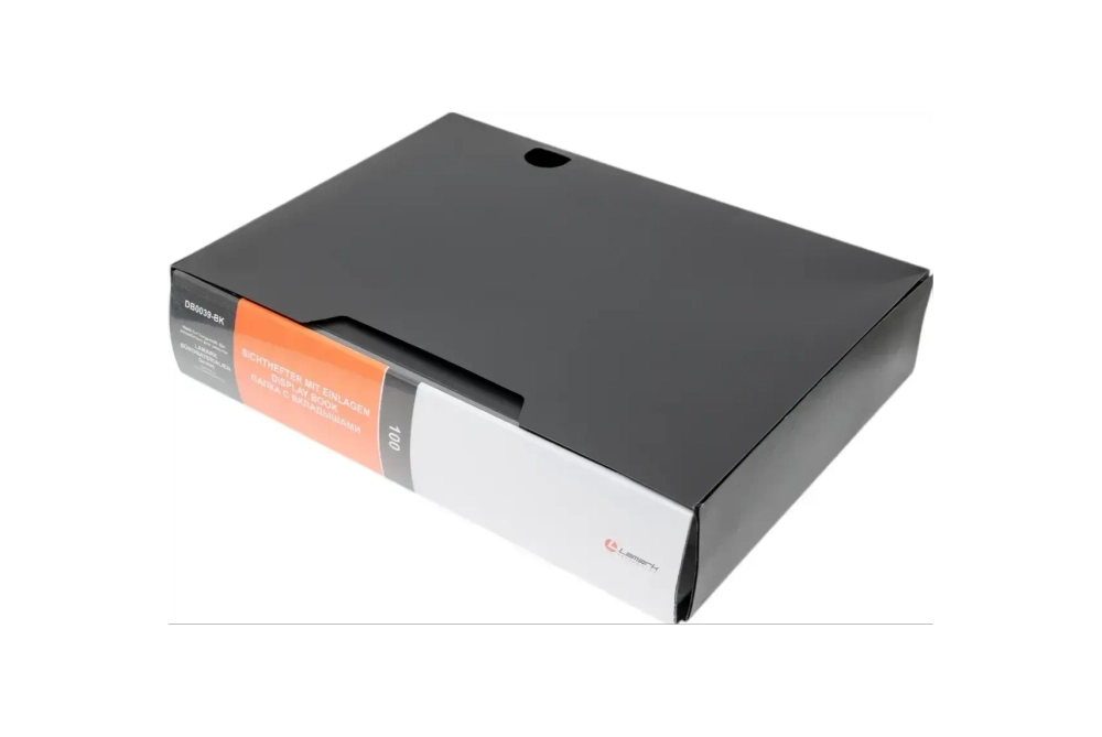 Папка 100 файлов Lamark 1мм, жесткая в коробке, черная DB0039-BK