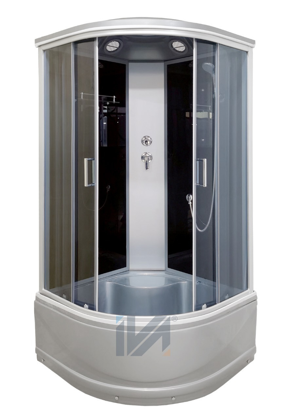 Душевая кабина IVA SC100CTG 1000*1000*2150 высокий серый поддон, тонированное стекло