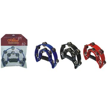 ATB002 Тамбурин "Двойной полукруг", 20 пар бубенцов, Alice