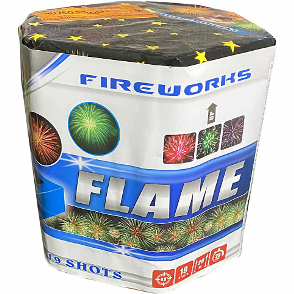 GP493 Салют "FLAME" (0,8" х 19 залпов)