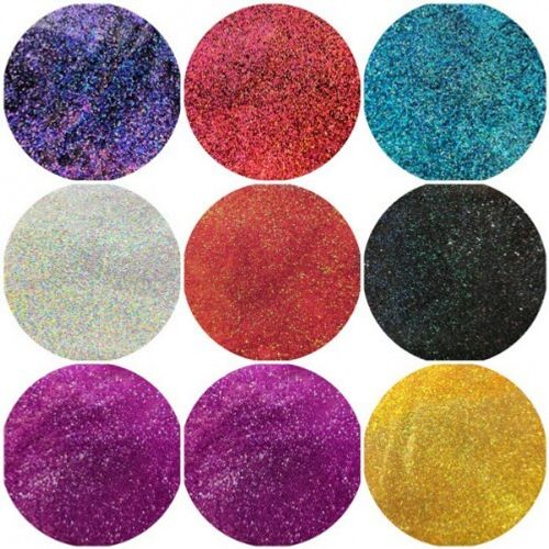 Набор Блёстки Глиттеры Флейки №15 - КРУПНЫЙ МИКС - 0.4/0.6/1.0 мм.