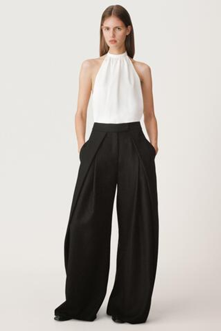 ZARA ТОП С ГОРЛОВИНОЙ ХАЛТЕР — 50TH ANNIVERSARY, ЖЕЛТОВАТО-БЕЛЫЙ