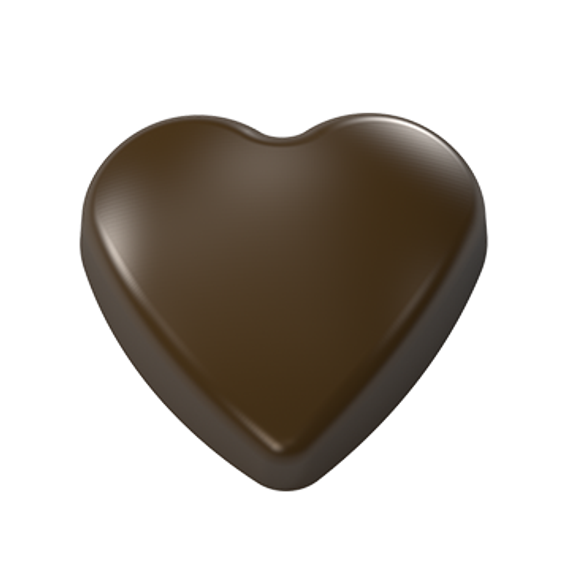 1108 | Форма для шоколадных изделий "Сердечко" (275*175 мм)