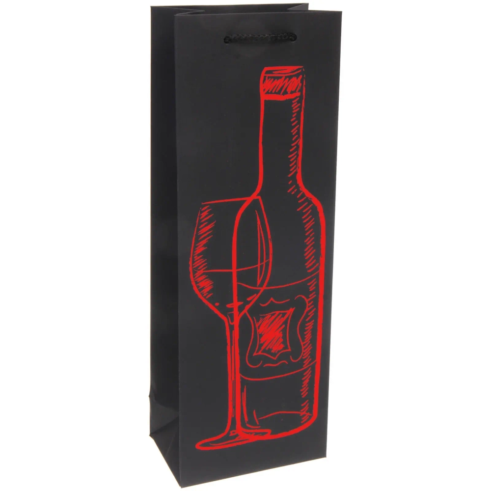 Пакет под бутылку «Изысканный напиток» 36*12,5*8,3 см