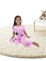 7-55-2 Пижама для девочки (фуфайка и брюки)