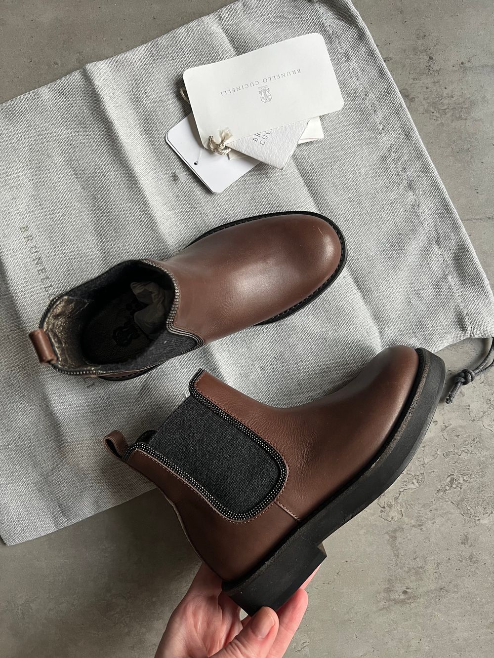 Новые ботинки Brunello Cucinelli, 27