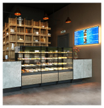 Витрина кондитерская Carboma KC70 VM 1,3-1 Light версия 2.0 (Techno 9005)