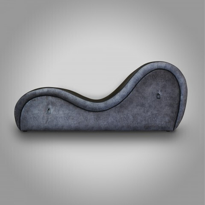 Диван-софа Тантра с креплениями для наручников (черно-серый)