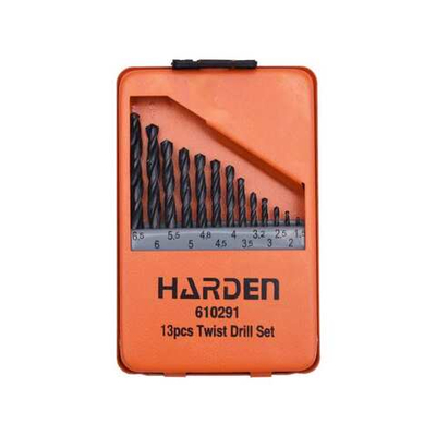 Набор из 13 сверл по металлу HSS 1.5-6.5mm HARDEN
