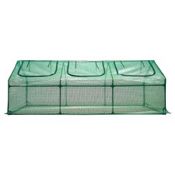 UGH-S32 L270 GREEN-GREEN Парник уличный. 270x90x90см. Металлическая труба в ПВХ. цвет зеленый. Тент из армированного полиэтилена 135г-м2. цвет сетки зеленый. TM ФитоЛето