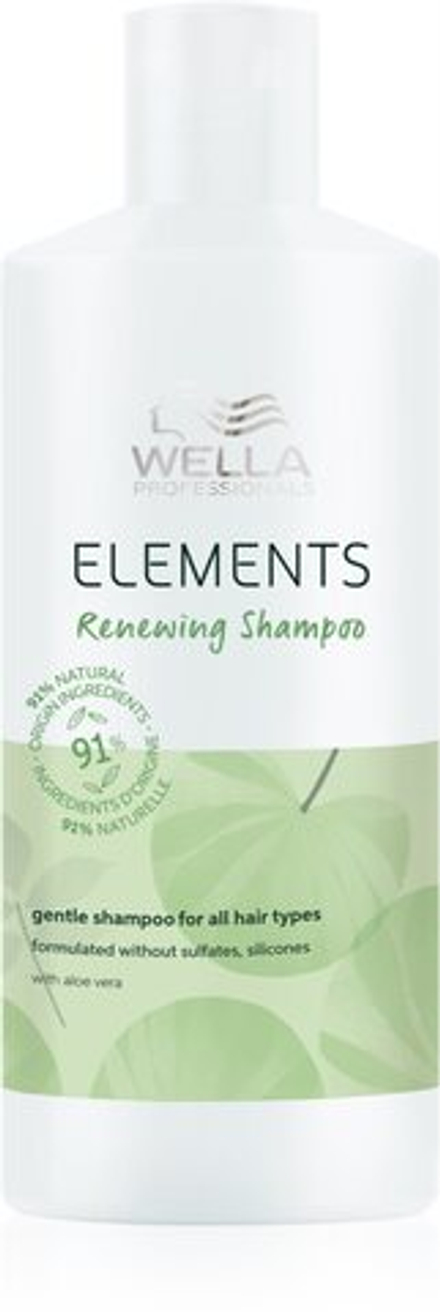Wella Professionals Elements - Шампунь для восстановления волос, чтобы сделать волосы блестящими и мягкими /   500  ml  / GTIN 4064666036298