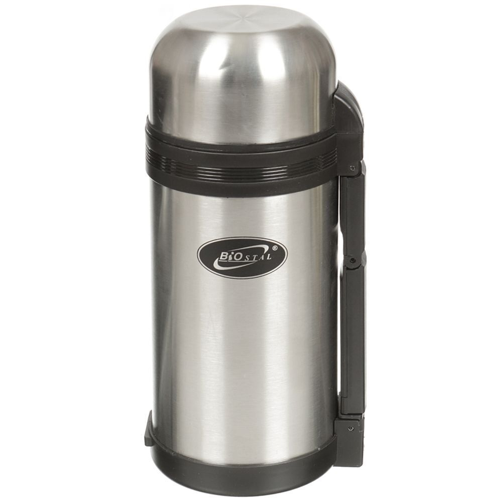 Термос нержавеющая сталь, 1.2 л, универсальная горловина, Biostal, колба нержавеющая сталь, NG-1200-1