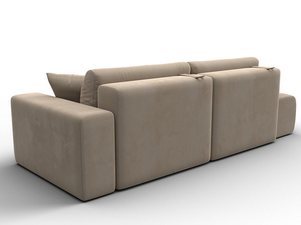 Диван угловой Лига-036 НПБ Модерн правый угол ВЕЛЮР Бежевый