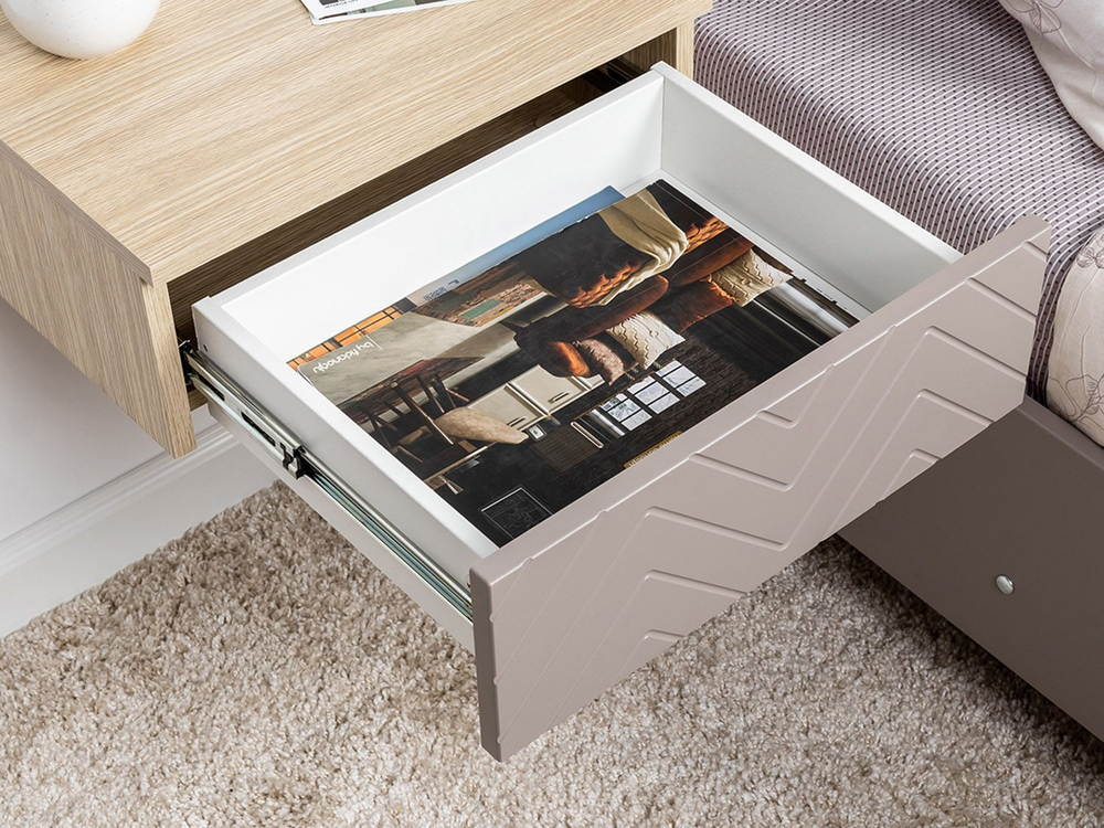 Спальня Амьен  комплект 2 Плэйн/Веллюто Капучино