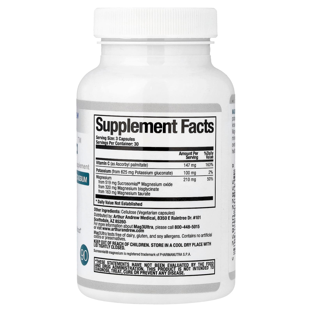 Arthur Andrew Medical, Mag3Ultra™, 90 капсул