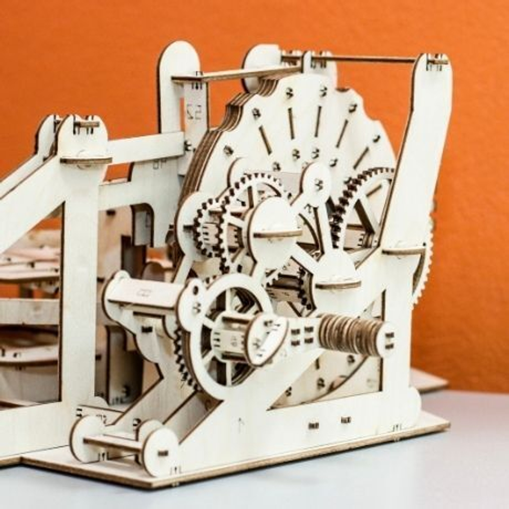 Конструктор из дерева UNIWOOD Механическая машина Murble