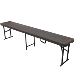 Стул складной переносной (материал HDPE, 183х30х43см,коричневый) WMC TOOLS WMC-SN180B