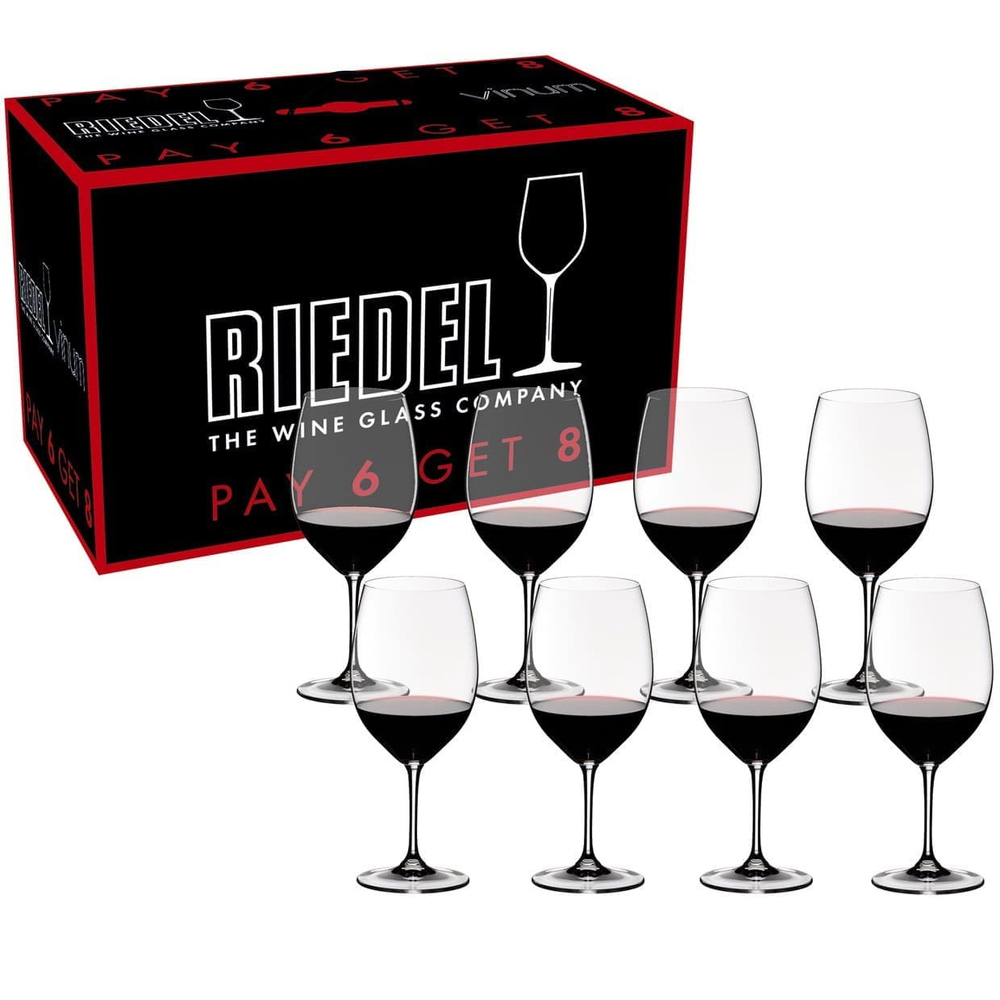 Набор из 8-и бокалов для вина Cabernet Sauvignon/Merlo (Bordeaux) 610 мл Vinum Riedel