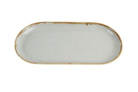 Блюдо овальное 30 см фарфор цвет серый Seasons