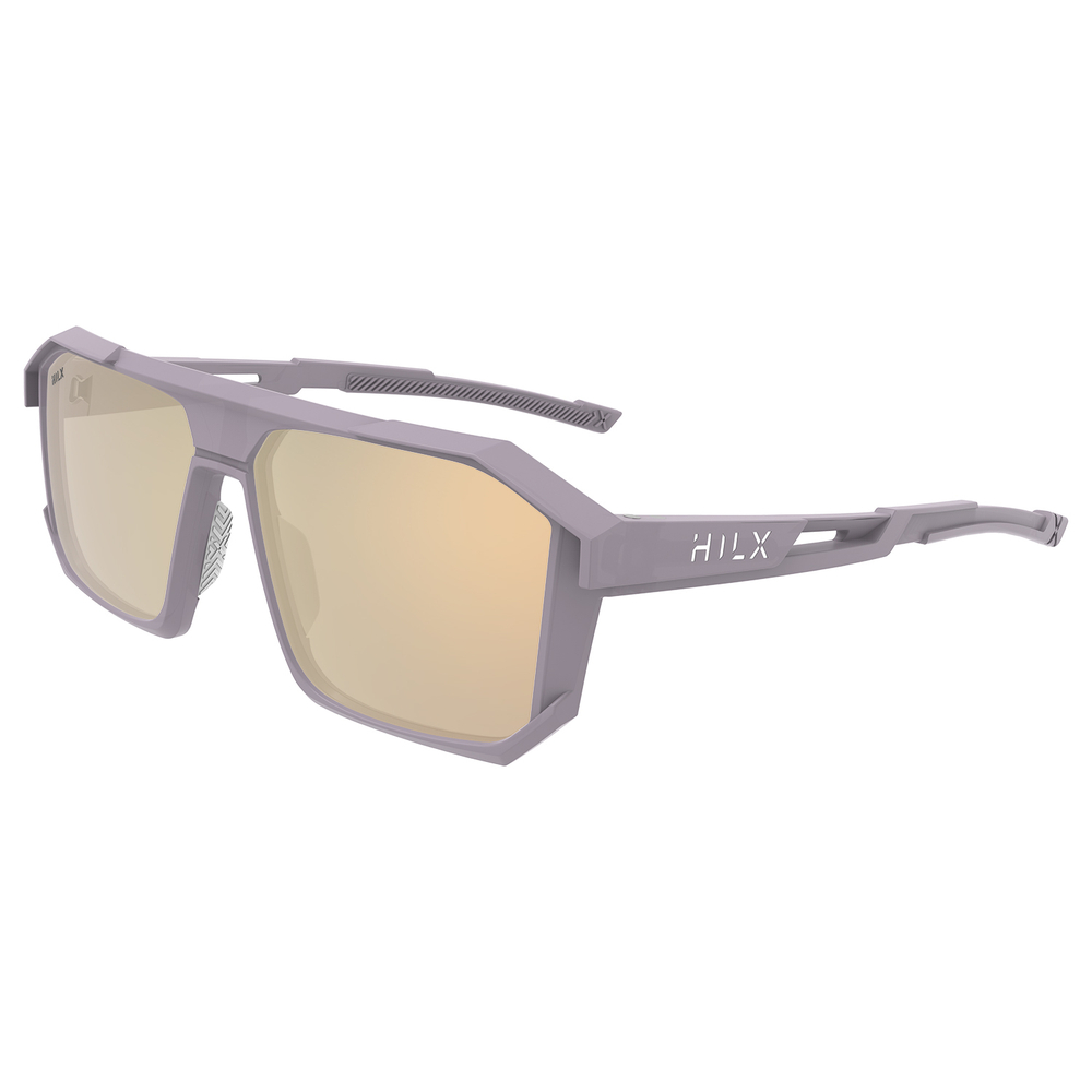 HILX Juggernaut / Matt Solid Grey / Gold Polarized Lens