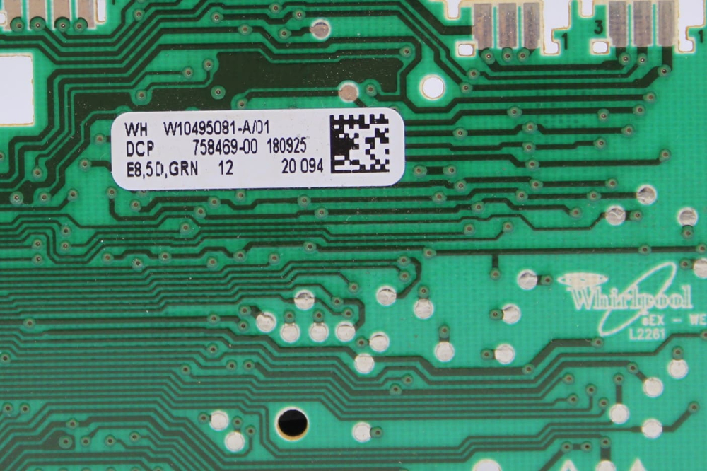Модуль управления W10789795/A и модуль индикации W10495081-A/01 стиральной машины Whirpool TDLR 70220