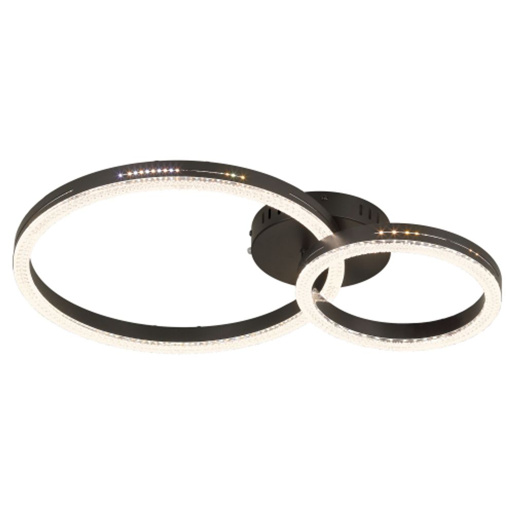 Светильник потолочный светодиодный ЭРА Модерн Bloom CLL-1-78W 3K-6K RC BK с ДУ черный | Светильники SPB-6 с ДУ