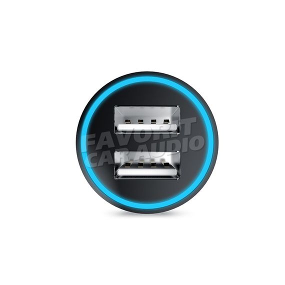 АЗУ 2USB HOCO UC204 1000mA 2400mA пластик чёрный