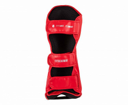 Защита голени и стопы Clinch Shin Instep Guard Kick 2.0 красная C521N