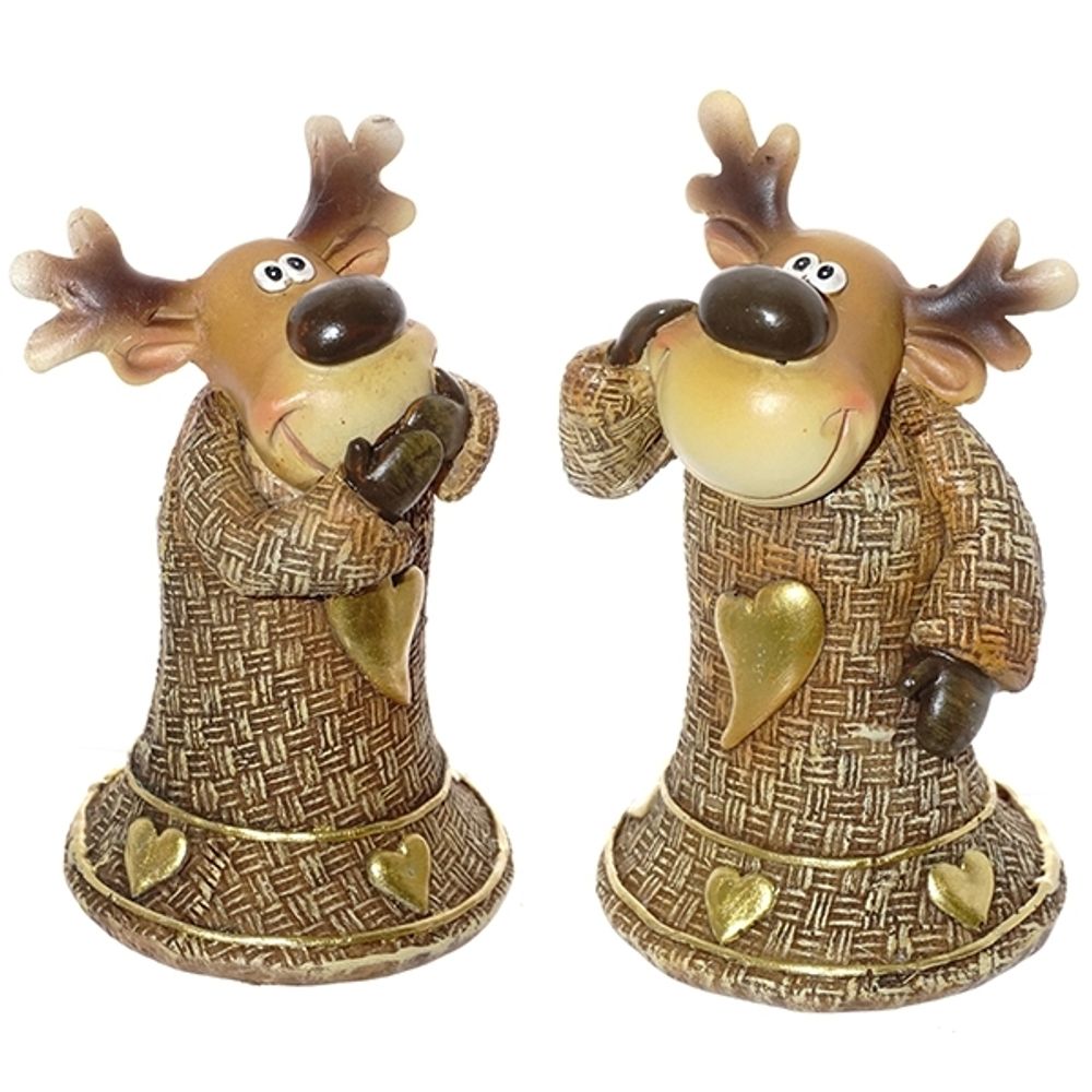 GAEM Фигурка декоративная "Олень", L5,5 W5,5 H9 см, 2в.