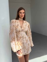Платье мини Милли, Кремовый