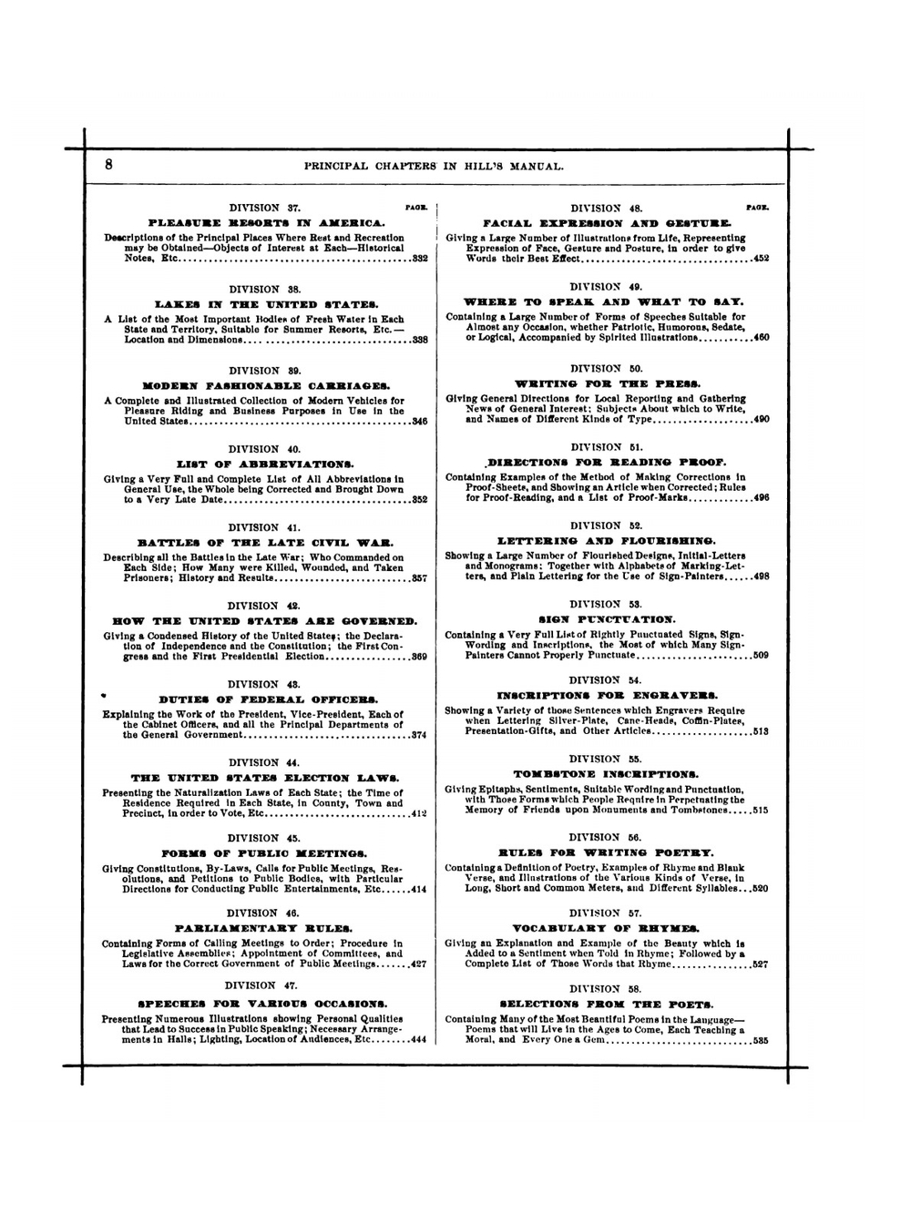 Hills Manual of Social and Business Forms. a guide to correct writing | Thos E. Hill