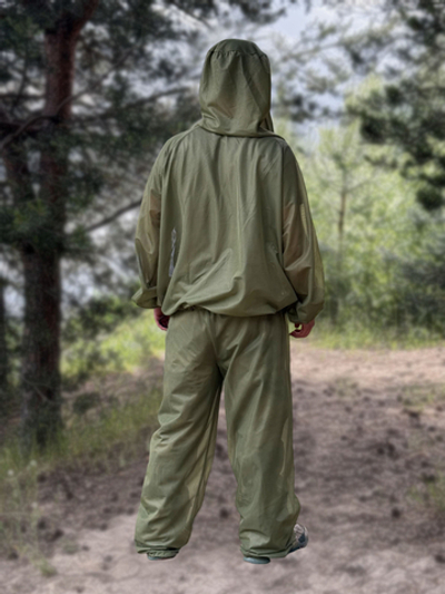Антимоскитный костюм с капюшоном-сеткой (Хаки)