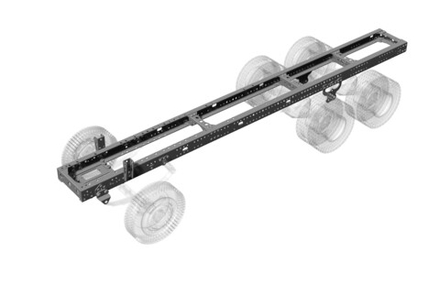 Extra-long truck frame. Length 625mm