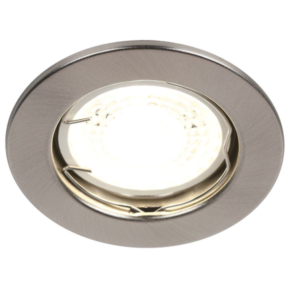 ST1 SN Светильник ЭРА штампованный MR16,12V/220V, 50W сатин никель