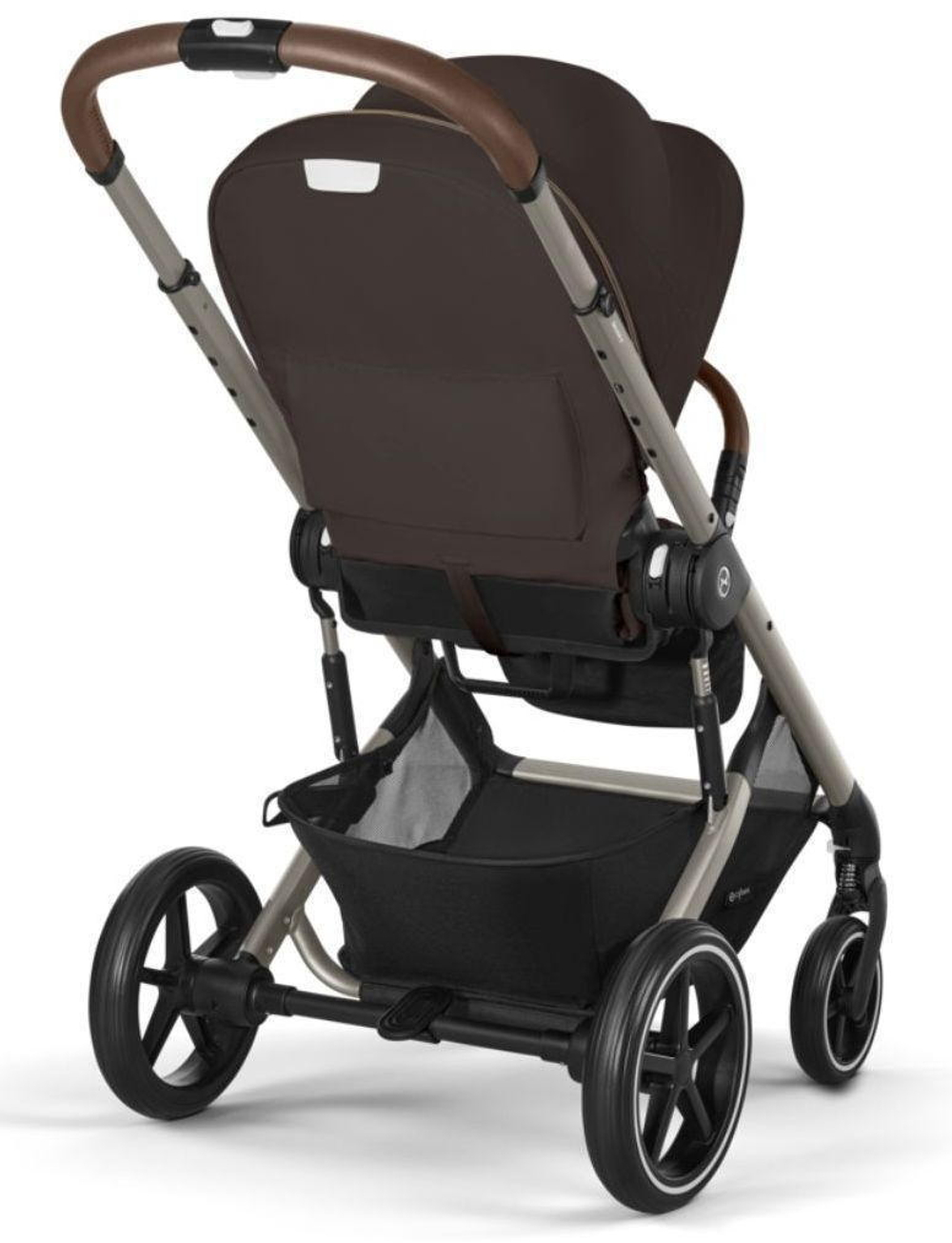Коляска Cybex Balios S Lux TPE complete Aton S2 Lava Grey 3 в 1 Chocolate Brown с дождевиками
