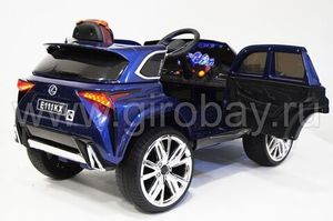 Детский электромобиль River Toys LEXUS E111KX синий