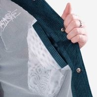 Куртка ANTEATER Coach Jacket вельвет, бирюза