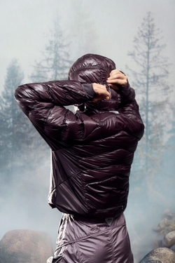 Куртка Nothomme Blue Down Jacket "Gray Purple Red"