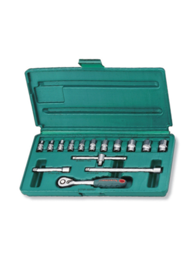 Набор головок торцевых 1/4"DR, 4-14 мм, 15 предметов Jonnesway S04H2715S